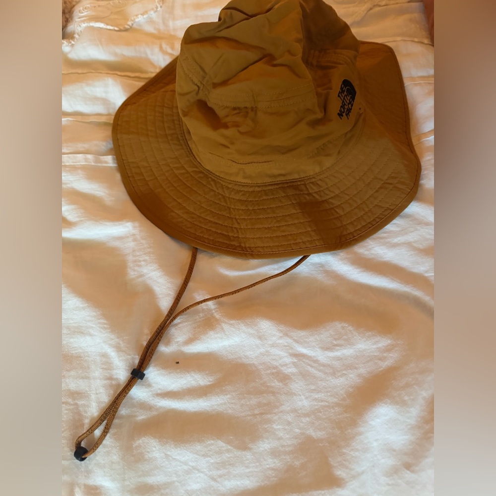Gold Northface Bucket Hat